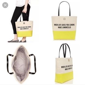 Kate Spade canvas tote bag